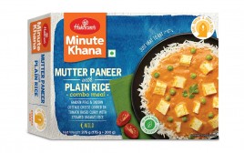 Haldiram's Minute Khana Mutter Paneer With Plain Rice Combo Meal  Box  375 grams